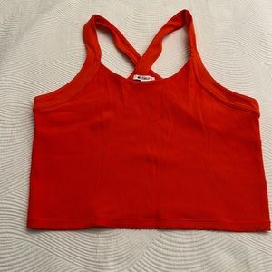Cropped top x back by ATHLETA in orange size XL